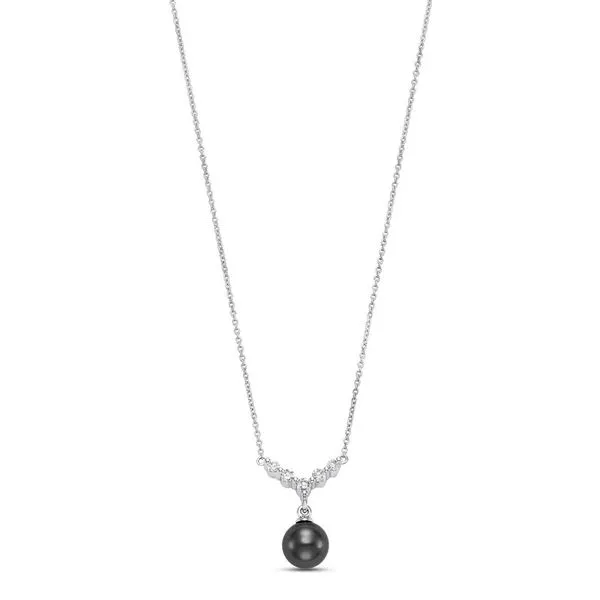 18K White Gold Tahitian Pearl Necklace Koerbers Fine Jewelry Inc New Albany, IN