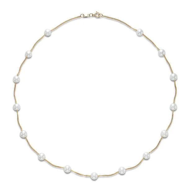 14K Yellow Gold Pearl Necklace Image 2 Koerbers Fine Jewelry Inc New Albany, IN