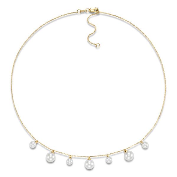 14K Yellow Gold Pearl Drop Necklace Koerbers Fine Jewelry Inc New Albany, IN