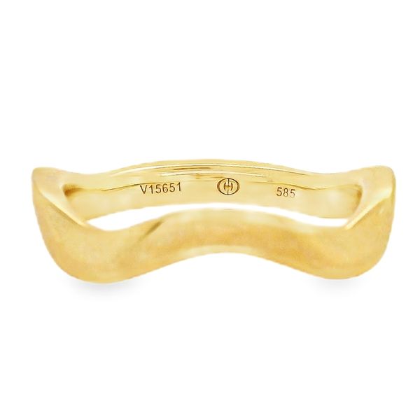14K Yellow Gold Plain Wavy Band Koerbers Fine Jewelry Inc New Albany, IN