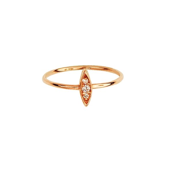 14K Rose Gold Diamond Marquise shaped Cluster Ring Koerbers Fine Jewelry Inc New Albany, IN