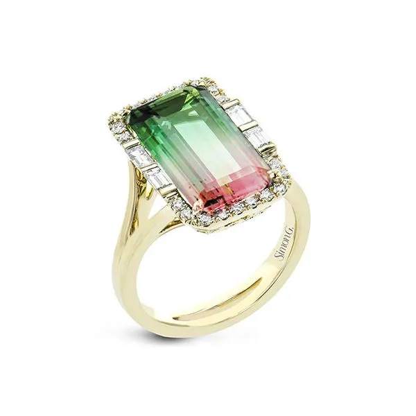 18K Yellow Gold Watermelon Tourmaline Fashion Ring Koerbers Fine Jewelry Inc New Albany, IN