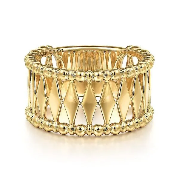 14K Yellow Gold Bujukan Classic Wide Band Ladies Ring Koerbers Fine Jewelry Inc New Albany, IN