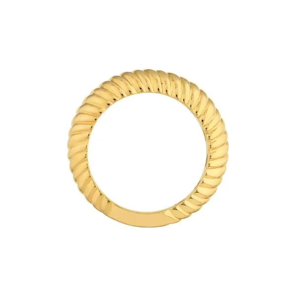 14K yellow Gold Graduated Ribbed Polished Ring Image 3 Koerbers Fine Jewelry Inc New Albany, IN