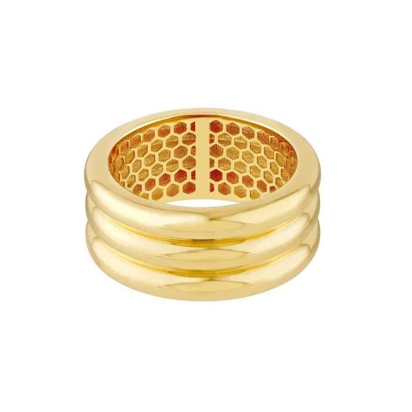 14K Yellow Gold Triple Ridge Band Ring Koerbers Fine Jewelry Inc New Albany, IN