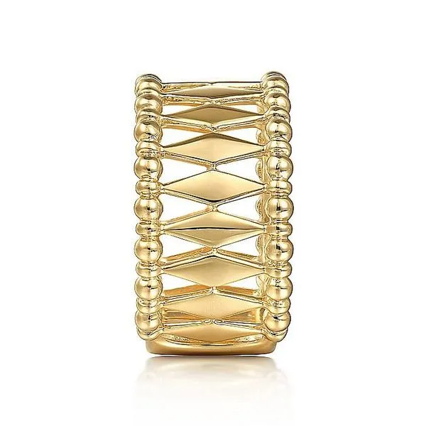 14K Yellow Gold Bujukan Classic Wide Band Ladies Ring Image 4 Koerbers Fine Jewelry Inc New Albany, IN