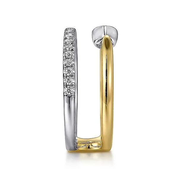 14K White and Yellow Gold Diamond Fashion Ring Image 4 Koerbers Fine Jewelry Inc New Albany, IN