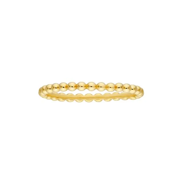 14K Yellow Gold Beaded Stackable Ring Koerbers Fine Jewelry Inc New Albany, IN