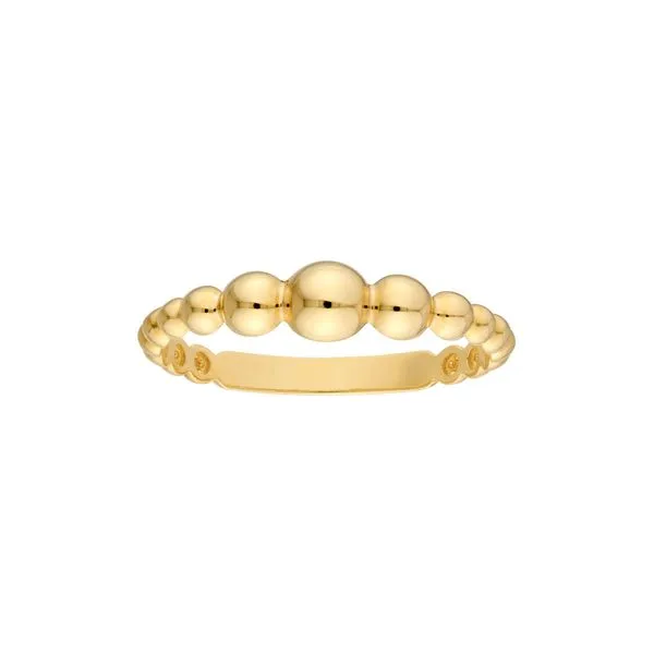 14K Yellow Gold Graduated Bead Ring Koerbers Fine Jewelry Inc New Albany, IN