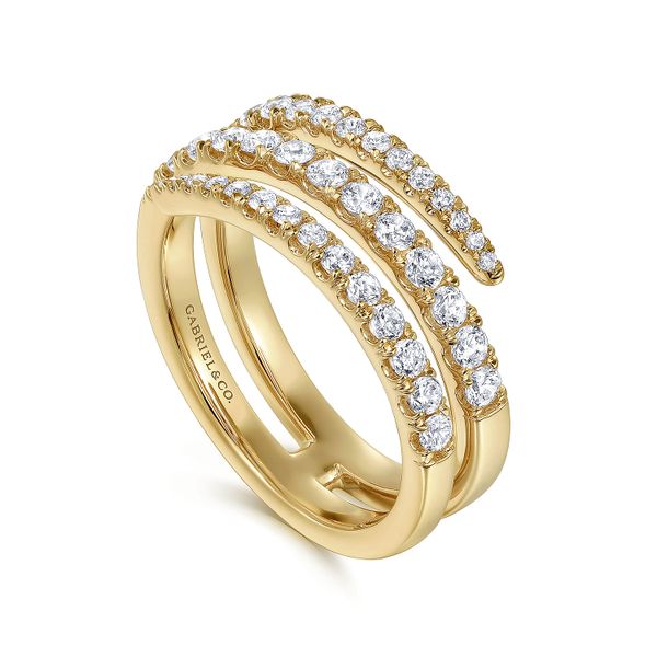 14K Yellow Gold Diamond Spike Wrap Fashion Ring Image 3 Koerbers Fine Jewelry Inc New Albany, IN