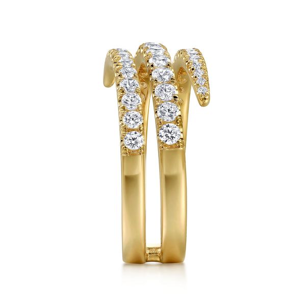 14K Yellow Gold Diamond Spike Wrap Fashion Ring Image 4 Koerbers Fine Jewelry Inc New Albany, IN