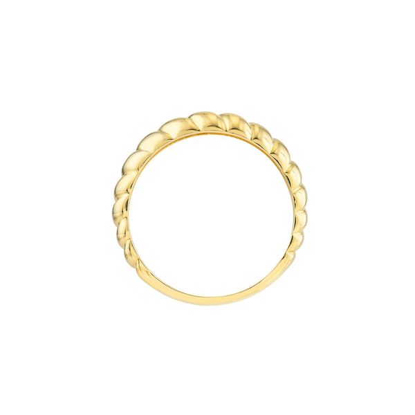 14K Yellow Gold Ribbed Polished Ring Image 3 Koerbers Fine Jewelry Inc New Albany, IN