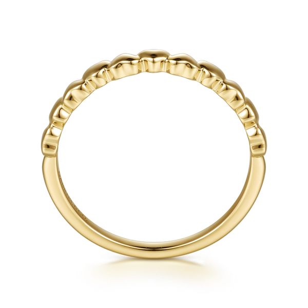 14K Yellow Plain Gold Heart Stackable Ring Image 2 Koerbers Fine Jewelry Inc New Albany, IN