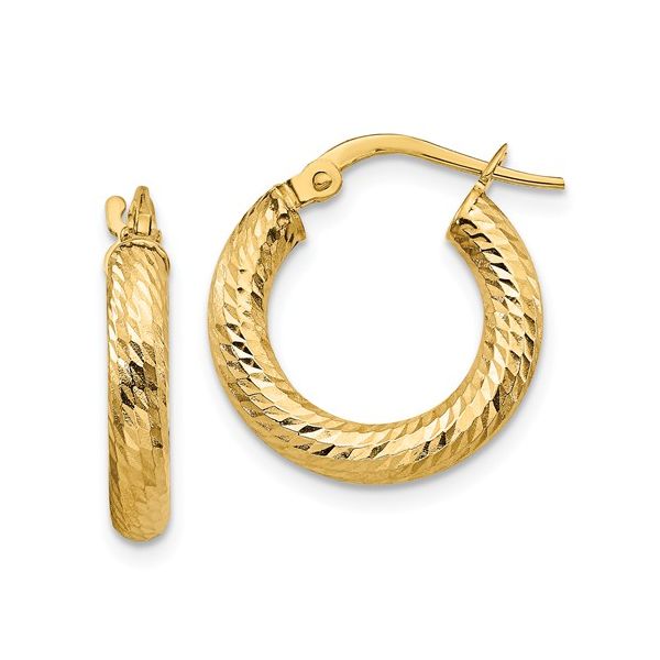 14K Yellow Gold Hoop Earrings Koerbers Fine Jewelry Inc New Albany, IN