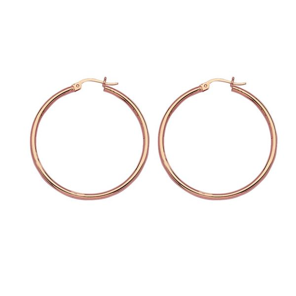 14K Rose Gold Hoop Earrings Koerbers Fine Jewelry Inc New Albany, IN