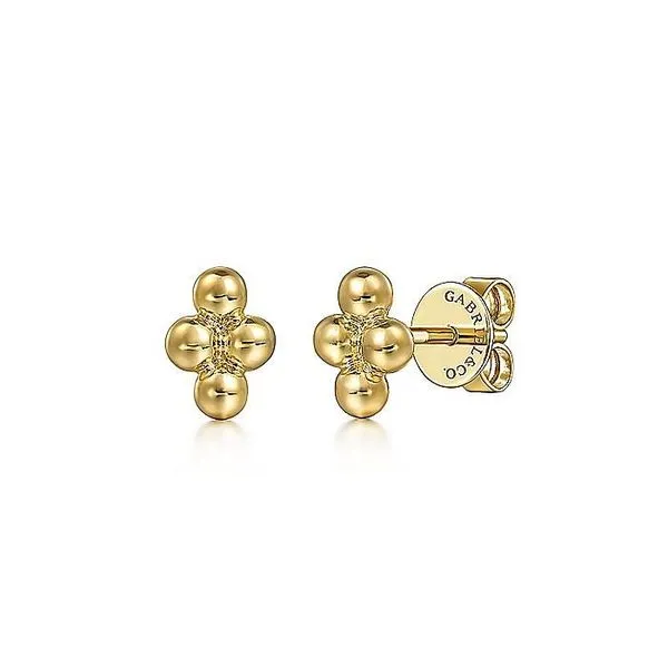 14K Yellow Gold Bujukan Plain Stud Earrings Koerbers Fine Jewelry Inc New Albany, IN