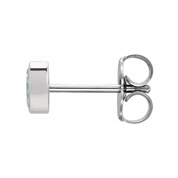 14K White Gold Marquise Diamond Single Stud Earring Image 2 Koerbers Fine Jewelry Inc New Albany, IN