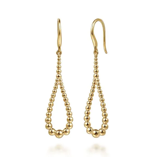 14K Yellow Gold Bujukan Teardrop Earrings Koerbers Fine Jewelry Inc New Albany, IN