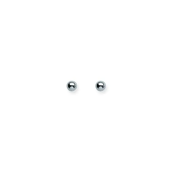 14K White Gold Ball Stud Earrings Koerbers Fine Jewelry Inc New Albany, IN