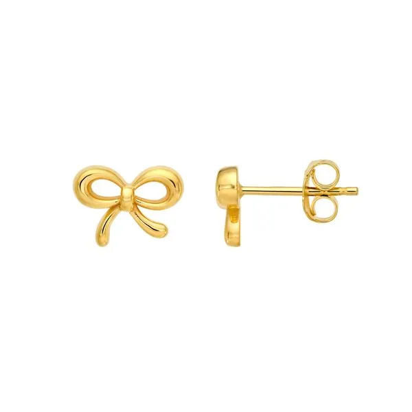 14K Yellow Gold Bowtie Earrings Koerbers Fine Jewelry Inc New Albany, IN