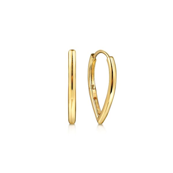 14K Yellow Gold Classic Teardrop Hoop Earrings Koerbers Fine Jewelry Inc New Albany, IN