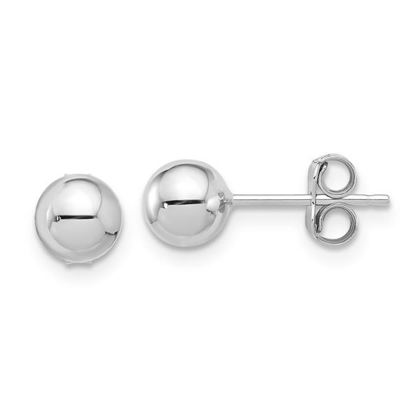 14K White Gold Ball Stud Earrings Koerbers Fine Jewelry Inc New Albany, IN