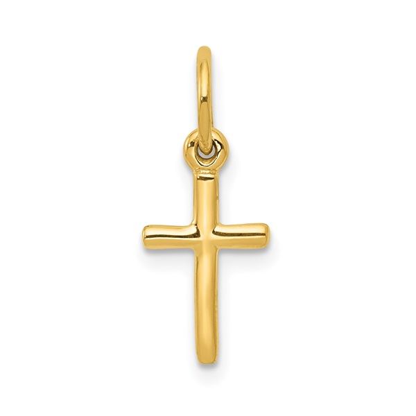 14K Yellow Gold Small Cross Charm Koerbers Fine Jewelry Inc New Albany, IN