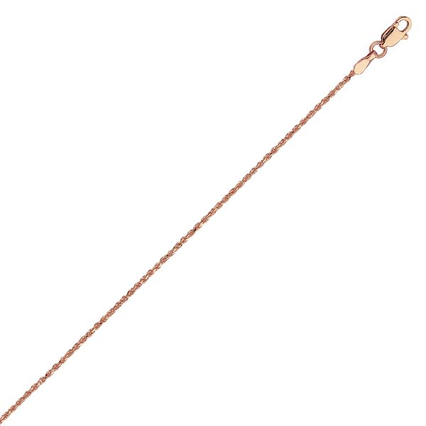 14K Rose Gold Chinese Rope Chain 16