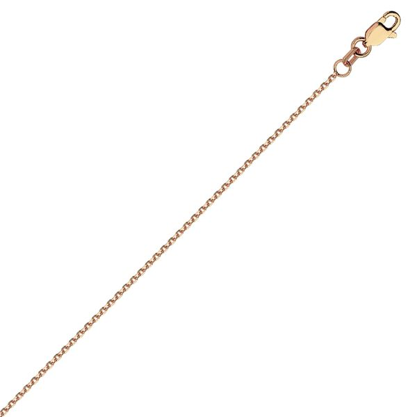 14K Rose Gold Diamond Cut Cable Chain Koerbers Fine Jewelry Inc New Albany, IN