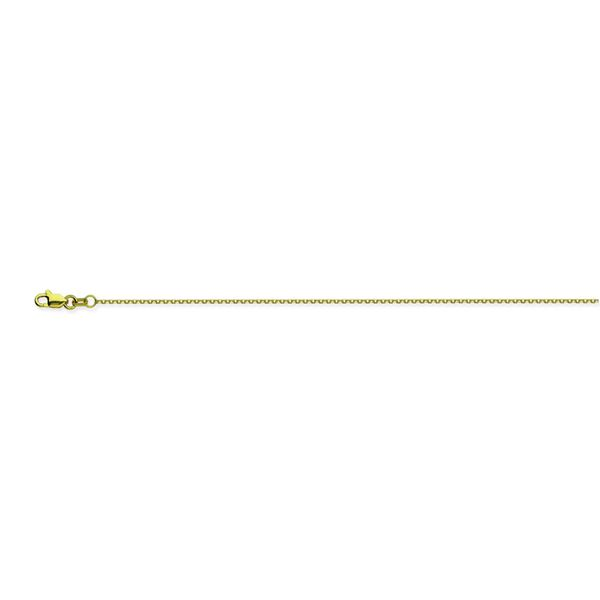 14K Yellow Gold Diamond Cut Cable Chain 16