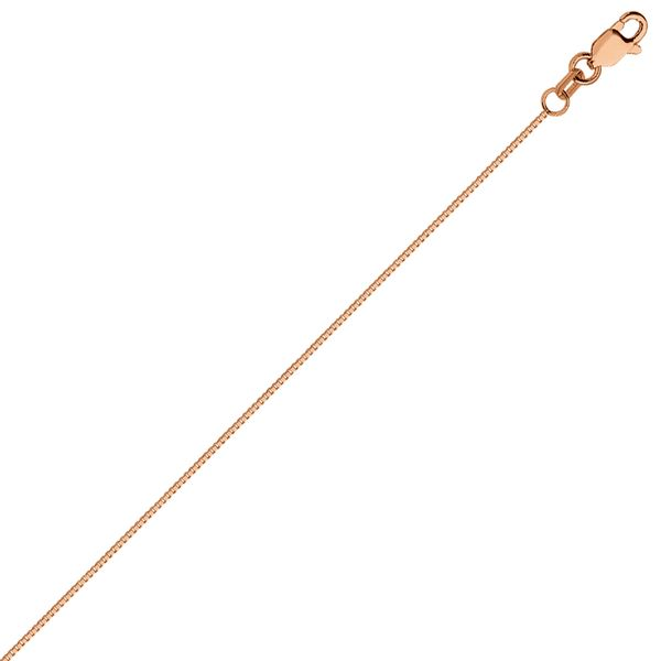 14K Rose Gold Box Chain 20