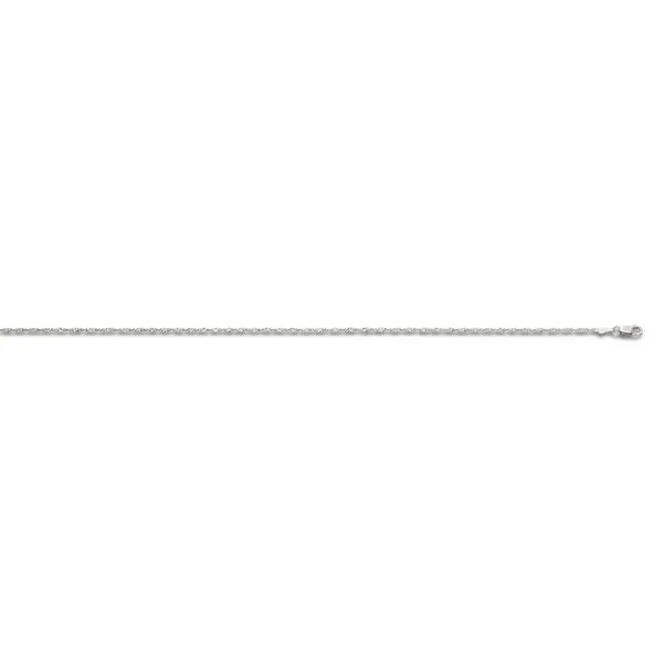 14K White Gold Singapore Chain 20