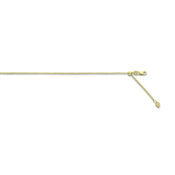 14K Yellow Gold Diamond Cut Wheat Chain 24