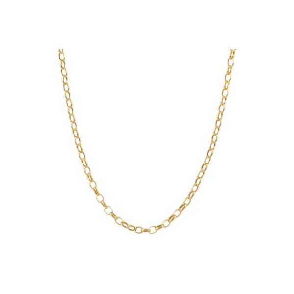 18K Yellow Gold Oval Fancy Link Chain Koerbers Fine Jewelry Inc New Albany, IN