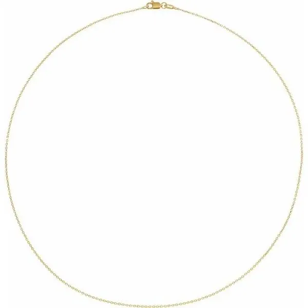 18K Yellow Gold Diamond-Cut Cable Chain Image 2 Koerbers Fine Jewelry Inc New Albany, IN