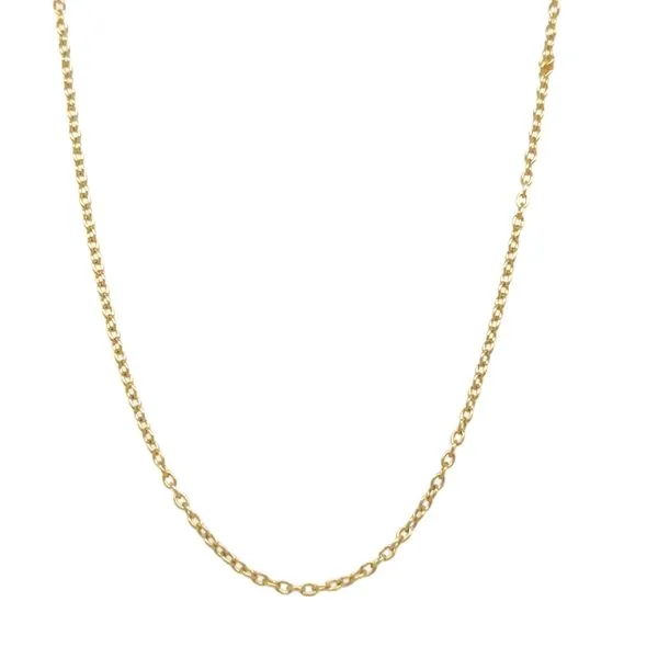 18K Yellow Gold Cable Chain 16
