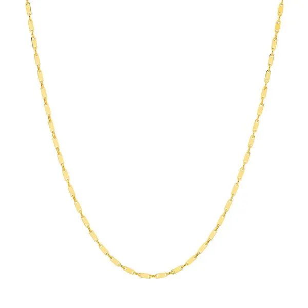 14K Yellow Gold Handmade Flat Link Chain Koerbers Fine Jewelry Inc New Albany, IN