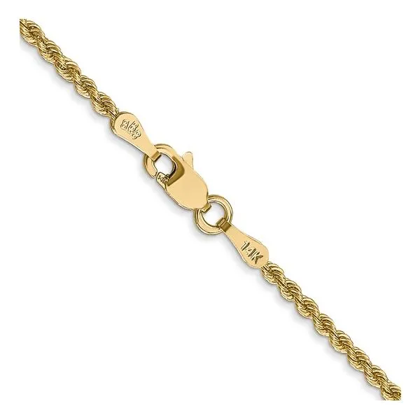14K Yellow Gold Rope Chain 22