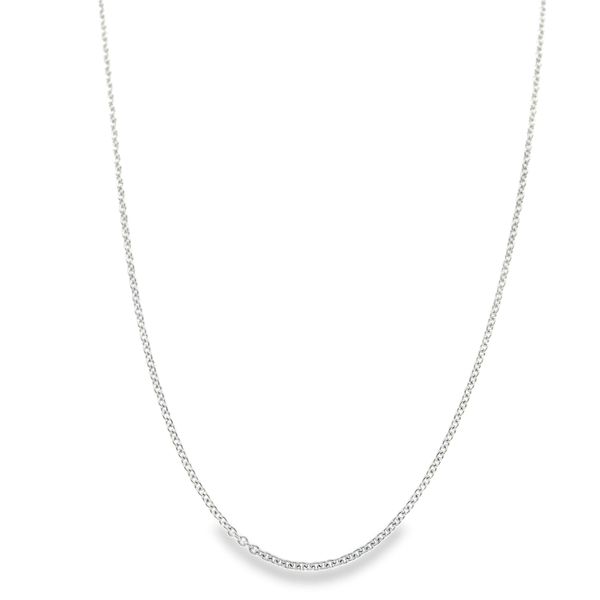 14K White Gold Chain 20