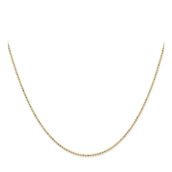 14K Yellow Gold Diamond-cut Beaded Pendant Chain Koerbers Fine Jewelry Inc New Albany, IN