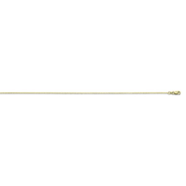 14K Yellow Gold Diamond Cut Cable Chain 16