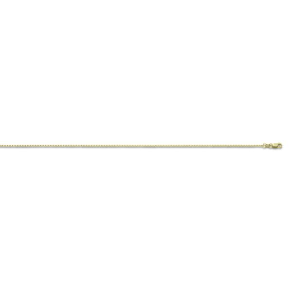 14K Yellow Gold Diamond Cut Soldered Box Link Chain 20
