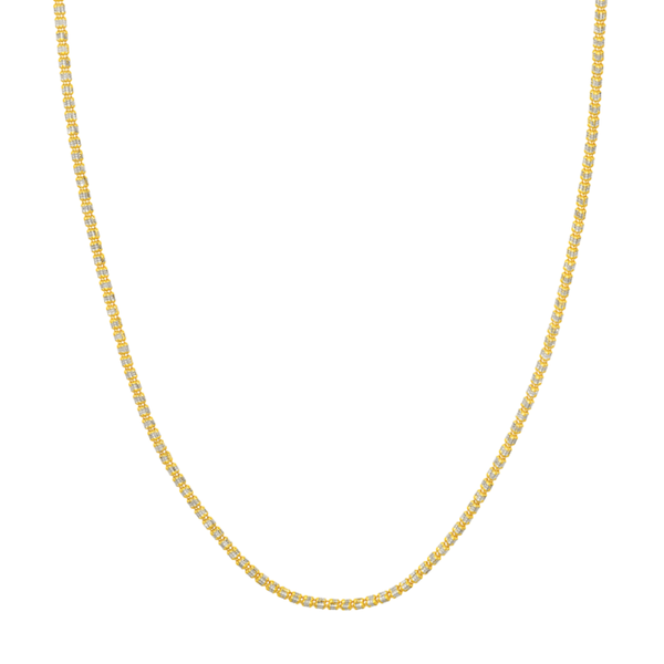 10K Two-Tone Yellow and White Gold Ice Chain 2.40m Koerbers Fine Jewelry Inc New Albany, IN