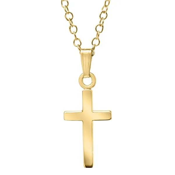 14K Yellow Gold Filled Children's Cross Necklace Koerbers Fine Jewelry Inc New Albany, IN