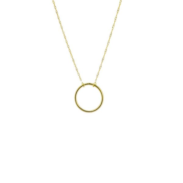 14K Yellow Gold Wire Circle Necklace Koerbers Fine Jewelry Inc New Albany, IN