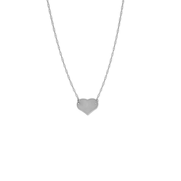 14K White Gold Mini Heart Necklace Koerbers Fine Jewelry Inc New Albany, IN