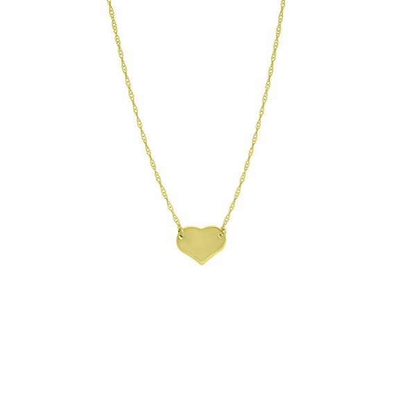 14K Yellow Gold Mini Heart Necklace Koerbers Fine Jewelry Inc New Albany, IN