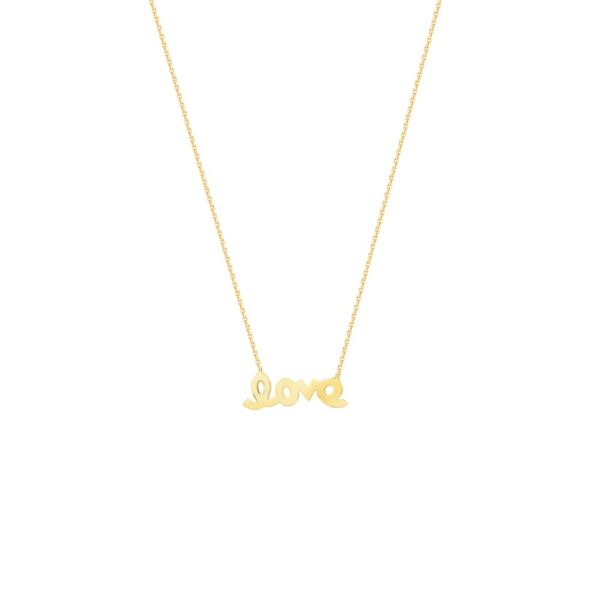 14K Yellow Gold Necklace With Mini Love Center Koerbers Fine Jewelry Inc New Albany, IN