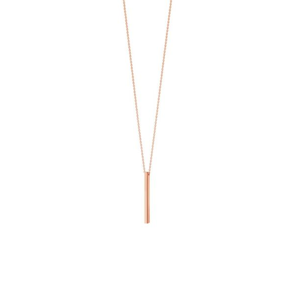 14K Rose Gold Square Wire Stick Adjustable Necklace Koerbers Fine Jewelry Inc New Albany, IN