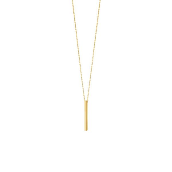 14K Yellow Gold Square Wire Stick Adjustable Necklace Koerbers Fine Jewelry Inc New Albany, IN